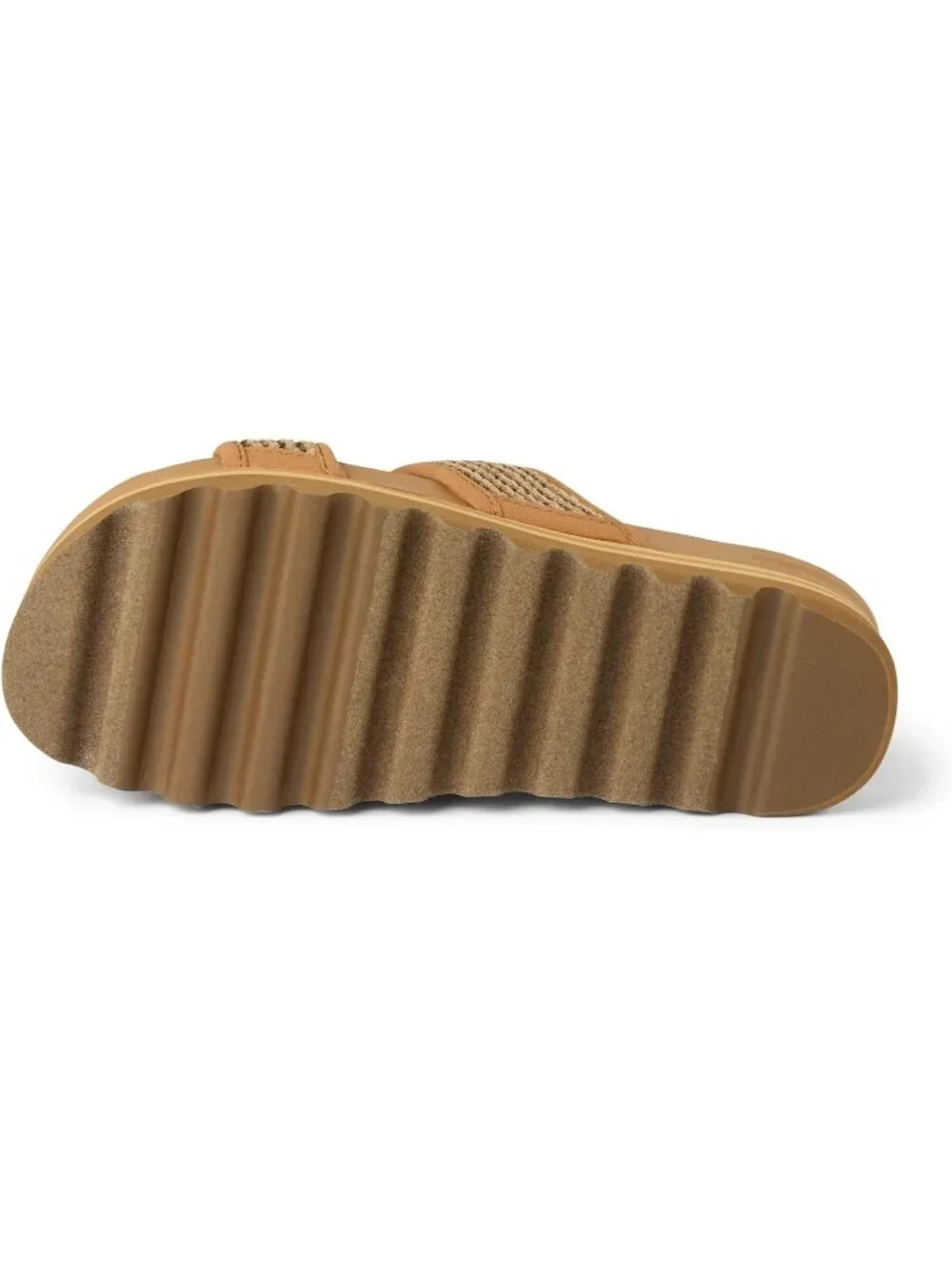 Women's Chocolate Raffia Arch Support Ultra Soft Footbed Platform Sandal Shoes